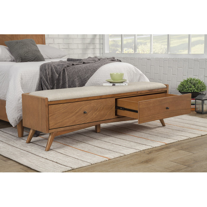 Williams Upholstered Wood Drawer Storage Bench & Reviews AllModern